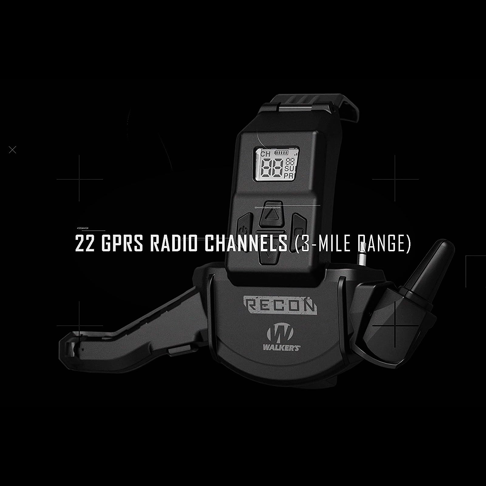 Walker'S Recon Walkie-Talkie Hybrid Comms| Bluetooth Gprs Wireless 3-Mile Distance Range Shooting Outdoor Communicator For Recon