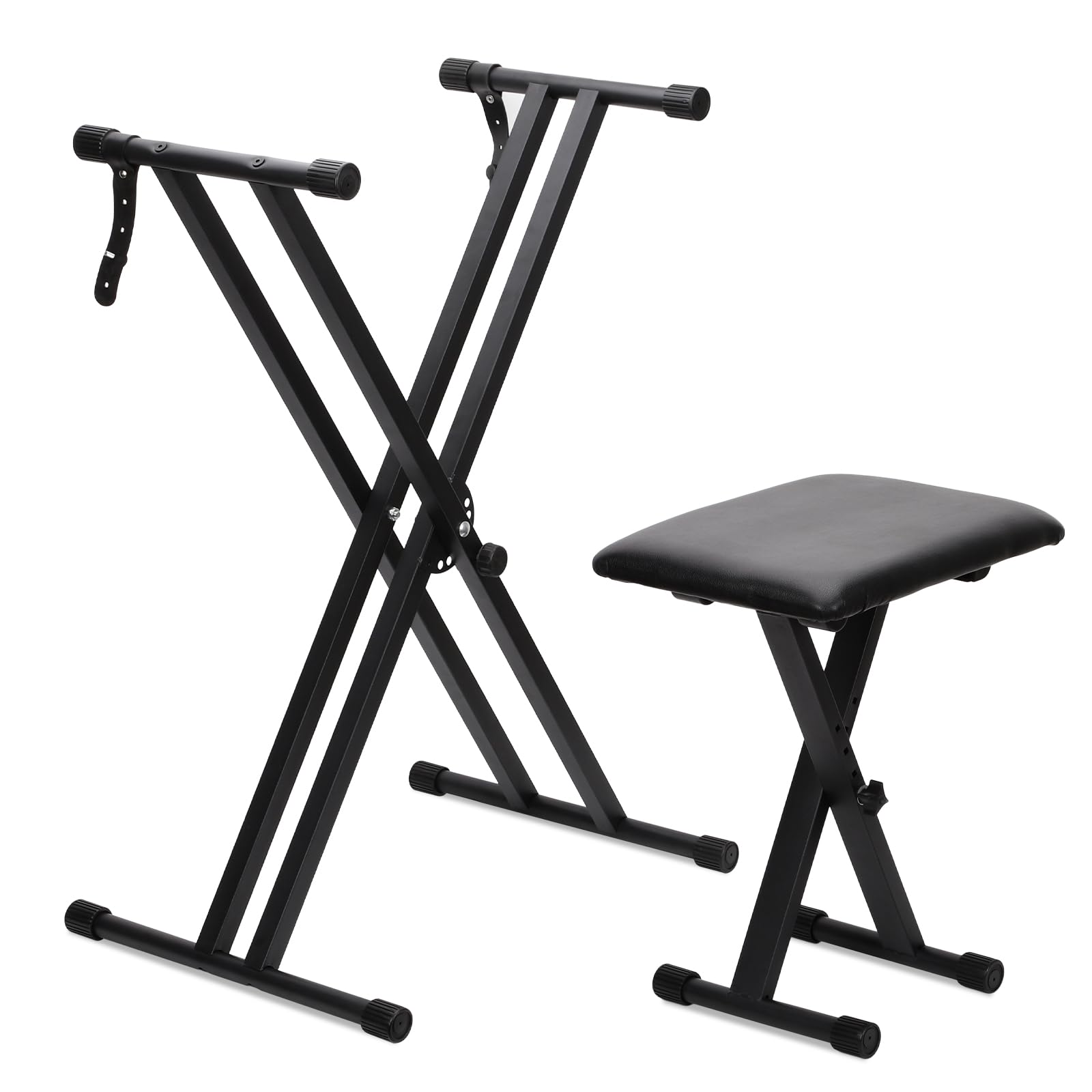 Jdfdexc Keyboard Stands and Bench Setable & Portable Digital Piano Stand with Locking Straps