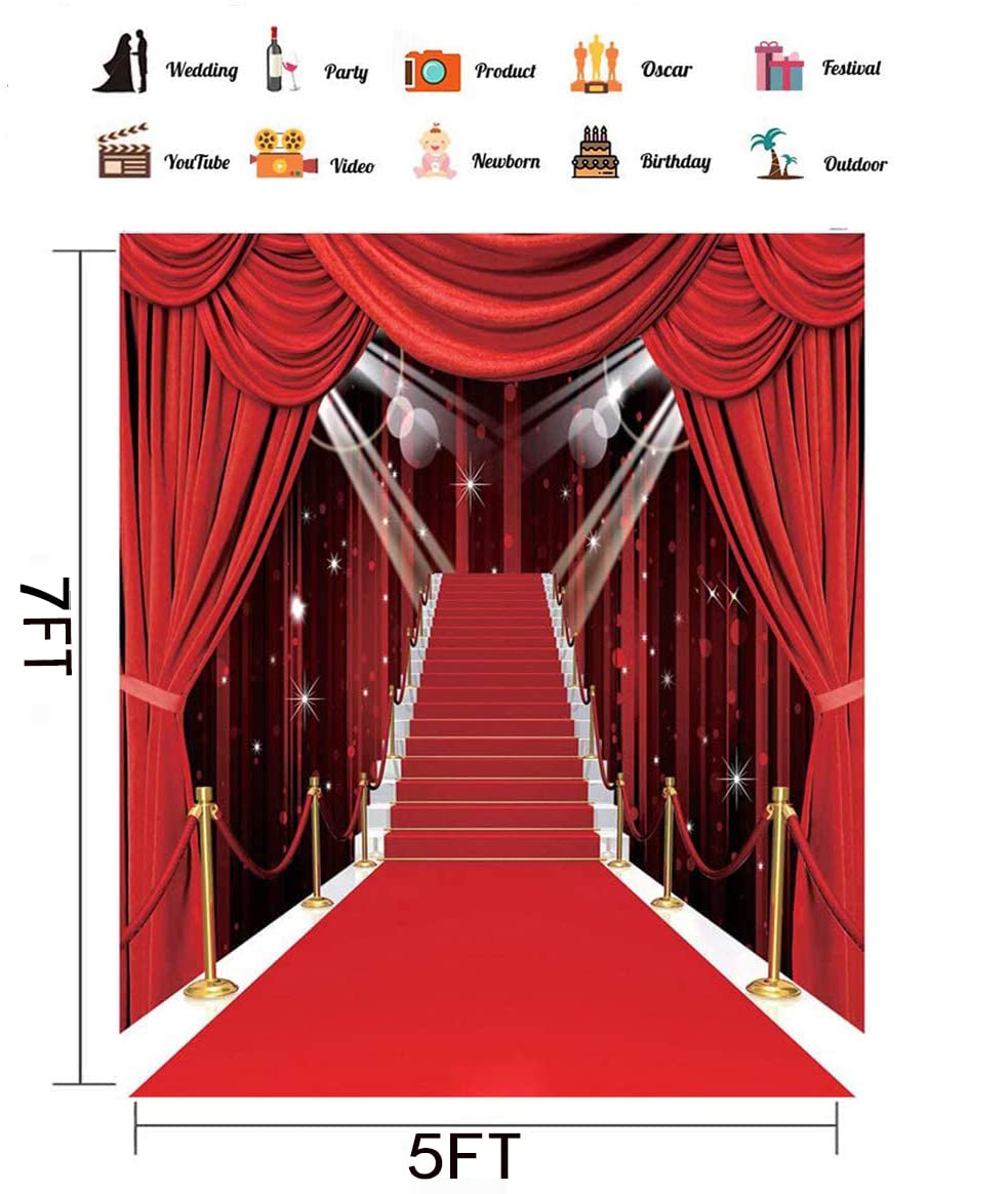 Hollywood Theme Party Decorations Photo Backdrops Red Carpet Backgrounds Vinyl Photography Background Backdrops For Wedding Birt