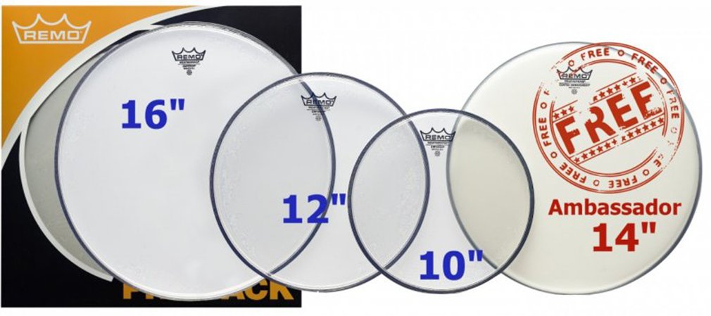 Remo Drum Set (Pp 1860 Be)