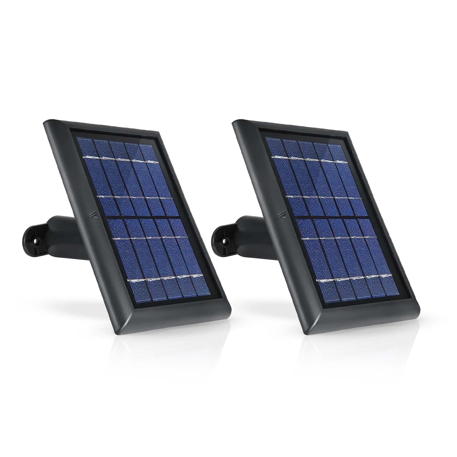 Wasserstein Solar Panel (2W 6V) Compatible With Arlo Ultra/Ultra 2, Pro 3/4/5S (2 Pack, 13.1Ft/4M Cable, Black) (Camera Not Incl