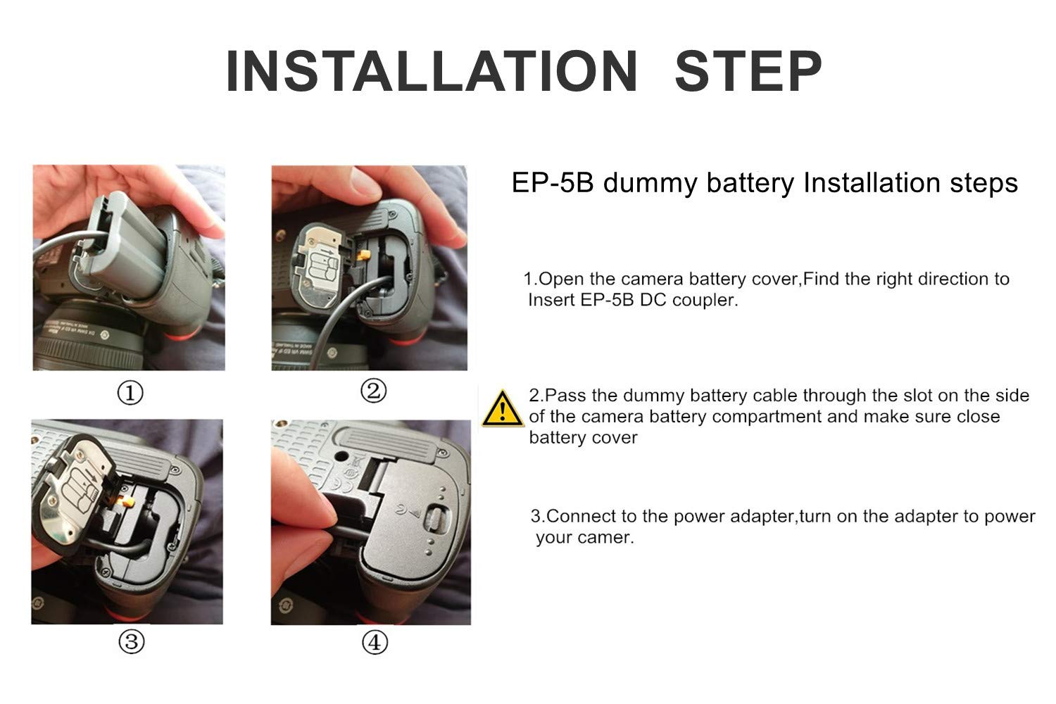 Tengdaxing En El15 Dummy Battery Eh 5 Ep 5B Power Adapter Kit For Nikon D500, D600, D610, D750, D780, D800, D800E, D810, D810A, D7000, D7100, D7200,Z5, Z6, Z6 Ii, Z7, Z7 Ii, Cameras