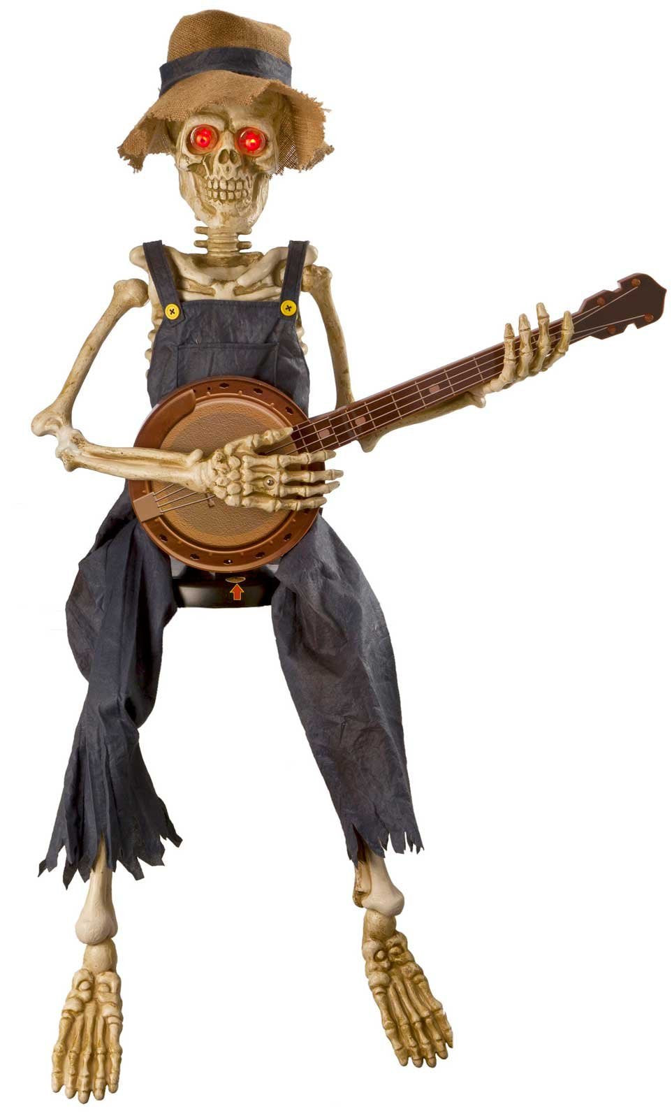 Morris Costumes Skeleton Playing Banjo 39 In