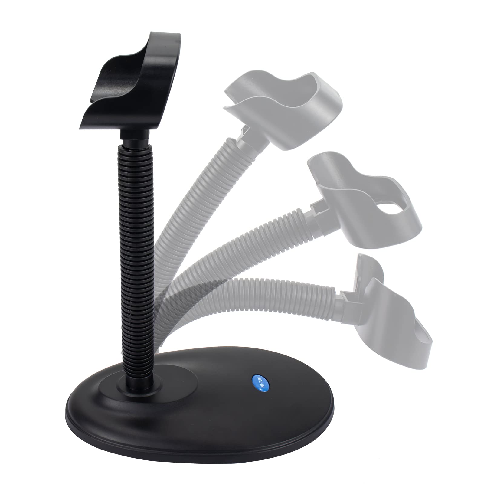 Netum Adjustable Barcode Scanner Stand Hands Free Barcode Scanning Bar Code Reader Cradle Holder Adjustable Goose Neck Stand For