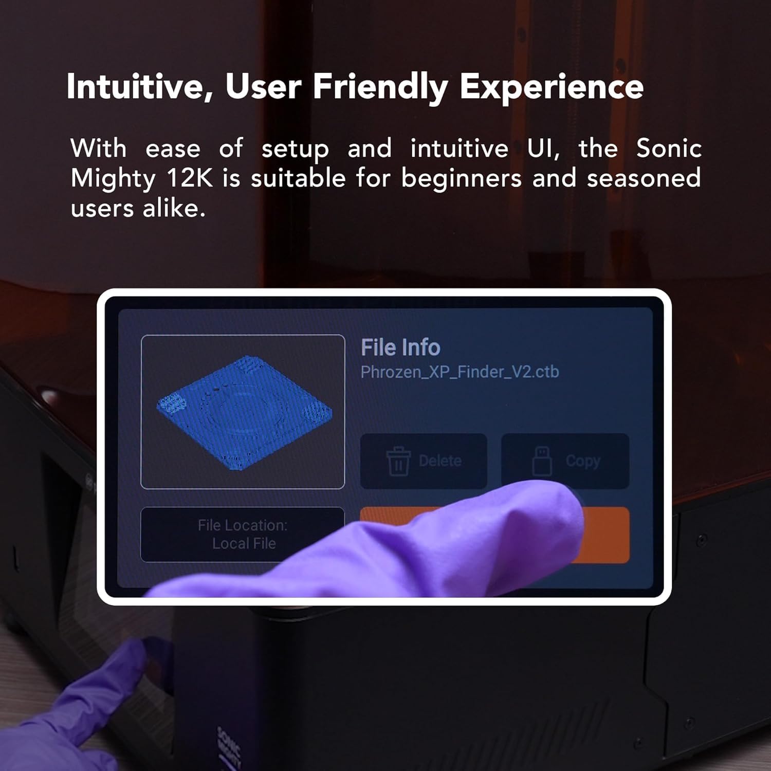 Phrozen Sonic Mighty 12K Lcd Resin 3D Printer, 10 Monochrome Lcd, Tabletop 3D Resin Printer With 19*24M Xy Resolution, 8.6*4.8*9