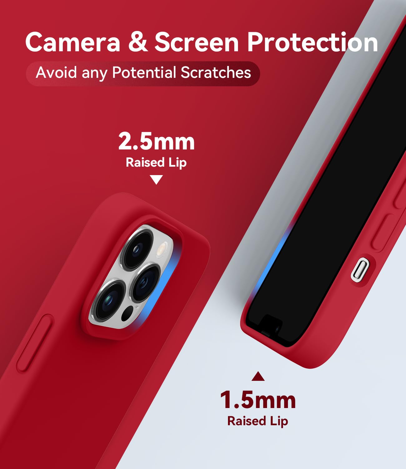 Aotesier Magnetic For Iphone 13 Pro Phone Case, [Compatible With Magsafe][Military Shockproof Protection] Silicone Case With Sof