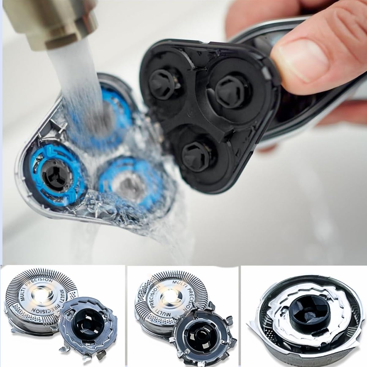 Sh50/52 Replacement Heads Fit For Philips Norelco Series 5000 Replacement Blades, New Upgrade 5000 Replacement Blades For Philli