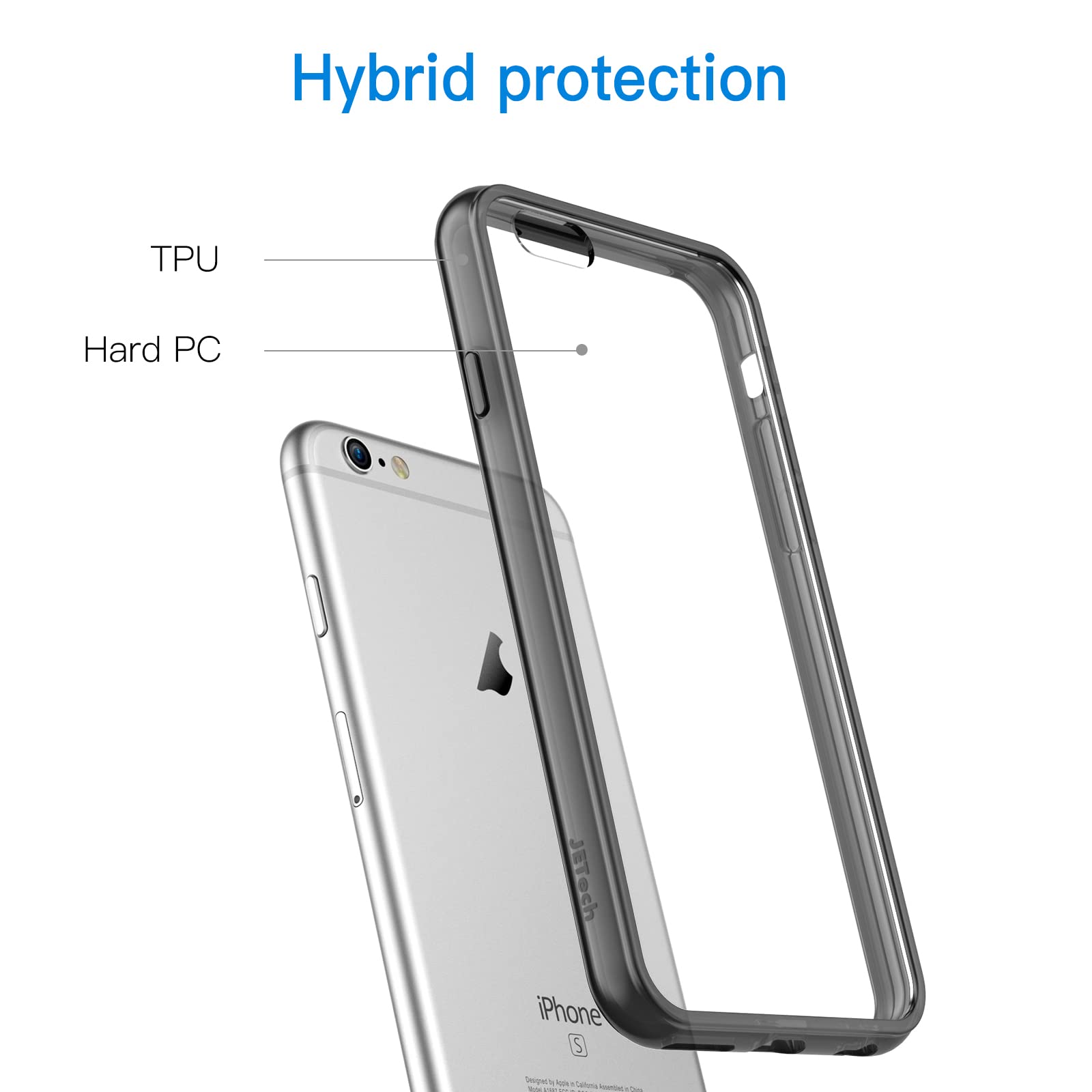 Jetech Case For Iphone 6 Plus And Iphone 6S Plus 5.5-Inch, Non-Yellowing Shockproof Phone Bumper Cover, Anti-Scratch Clear Back