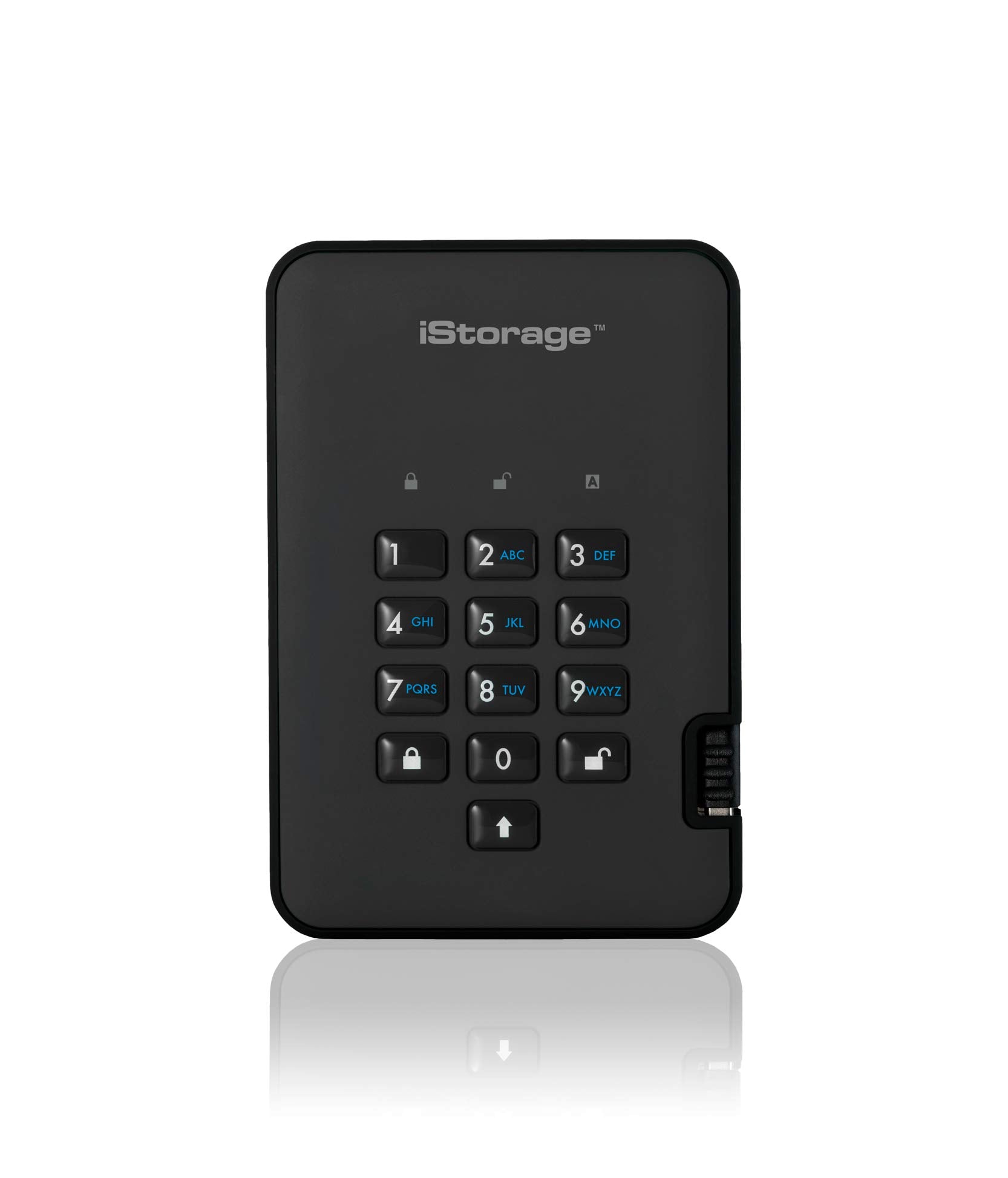 Istorage Diskashur2 Ssd 8Tb Black | Secure Portable Solid State Drive | Password Protected | Dust & Water Resistant | Hardware E