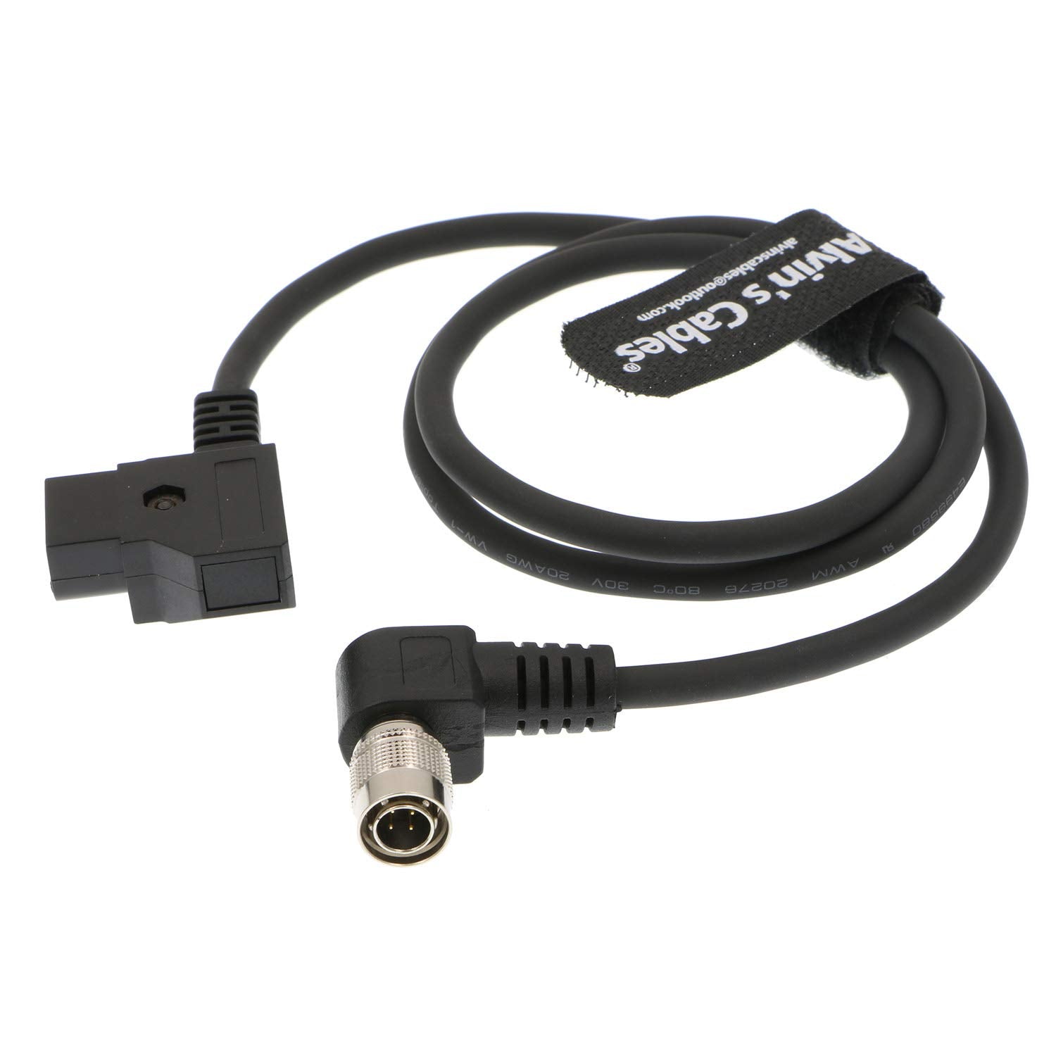 Alvin'S Cables D Tap To 4 Pin Hirose Right Angle Male Power Cable For Sound Devices