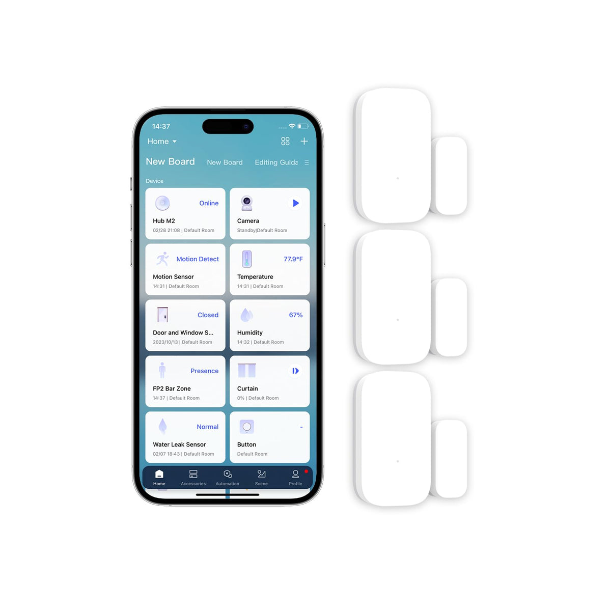 Aqara Door And Window Sensor Kit - 3 Pack, Requires Aqara Hub, Zigbee Connection, Wireless Mini Contact Sensor For Smart Home Au