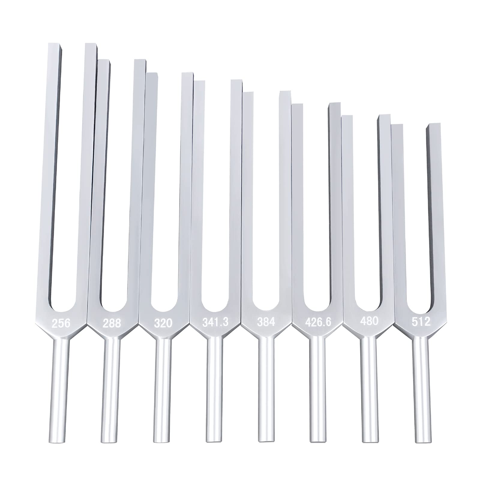 Eastrock Tuning Fork Set With Silicone Hammer Clinical Grade Nerve Sensory For Perfect Healing (8Set)