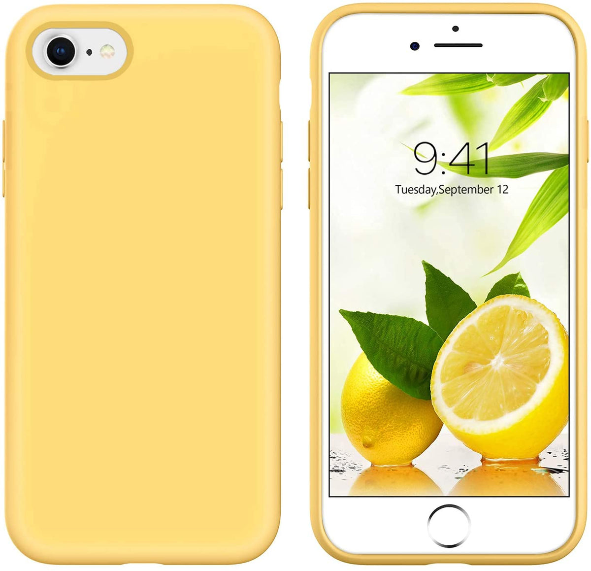 Guagua Compatible With Iphone Se 2022/2020 Case, Iphone 8 Case Iphone 7 Case 4.7 Inch Liquid Silicone Soft Gel Slim Microfiber L