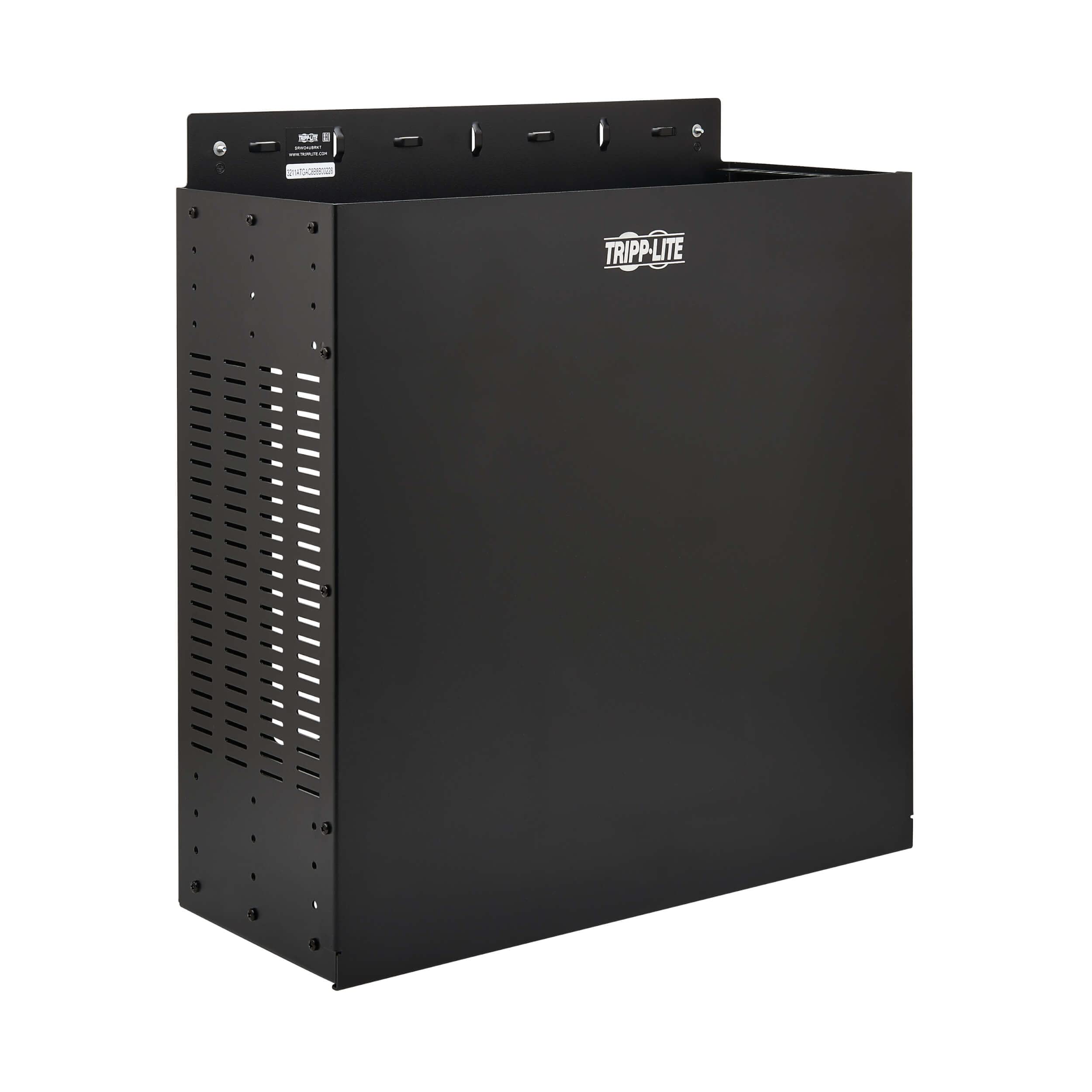 Wm Rack Vertical 4Urm Blk