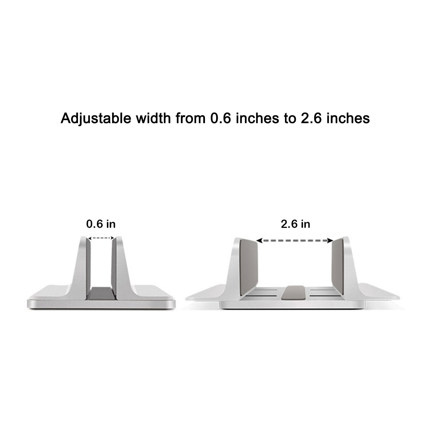 Orangehome Vertical Laptop Stand, Laptops Cradle Holder, Laptop Standing Desk Dock With Adjustable Size, Laptop Computer Accesso