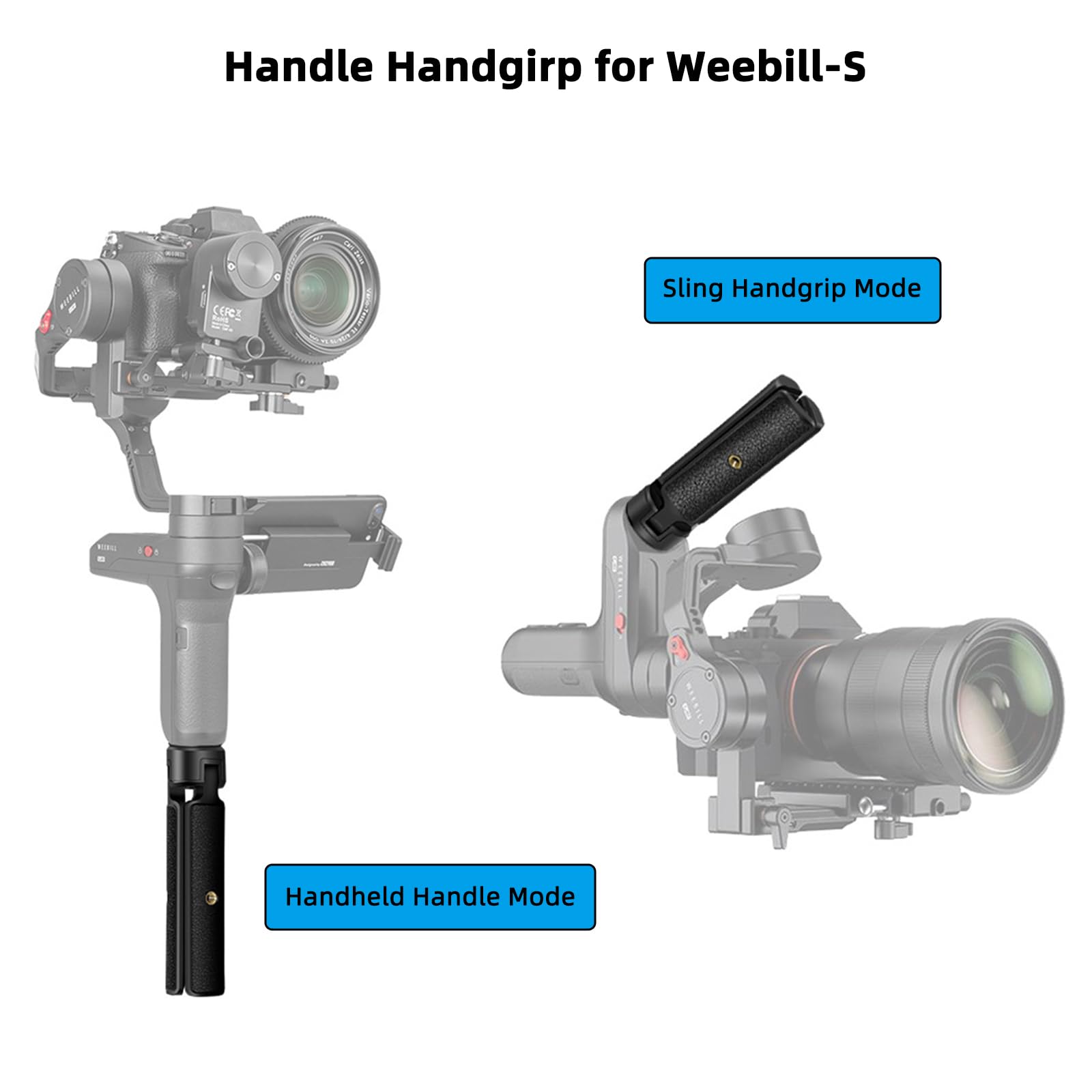 Cofunkool Mini Tripod Handle Grip For Gimbal Stabilizer, Weebill, Crane, Dji Ronin, Camera, Webcam, Projector, Phone Holder, Osm