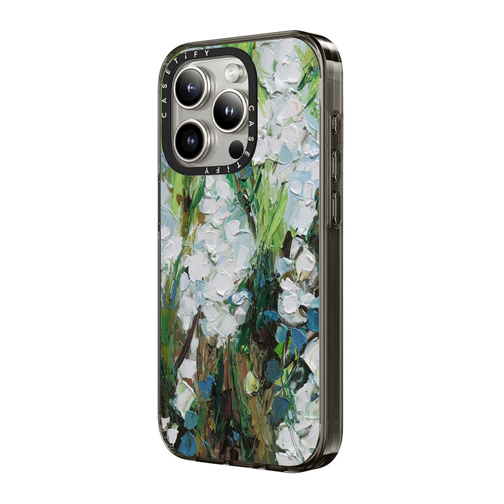 Casetify Compact Case For Iphone 15 Pro Max [2X Military Grade Drop Tested / 4Ft Drop Protection]   Wild Squill Flowers   Clear