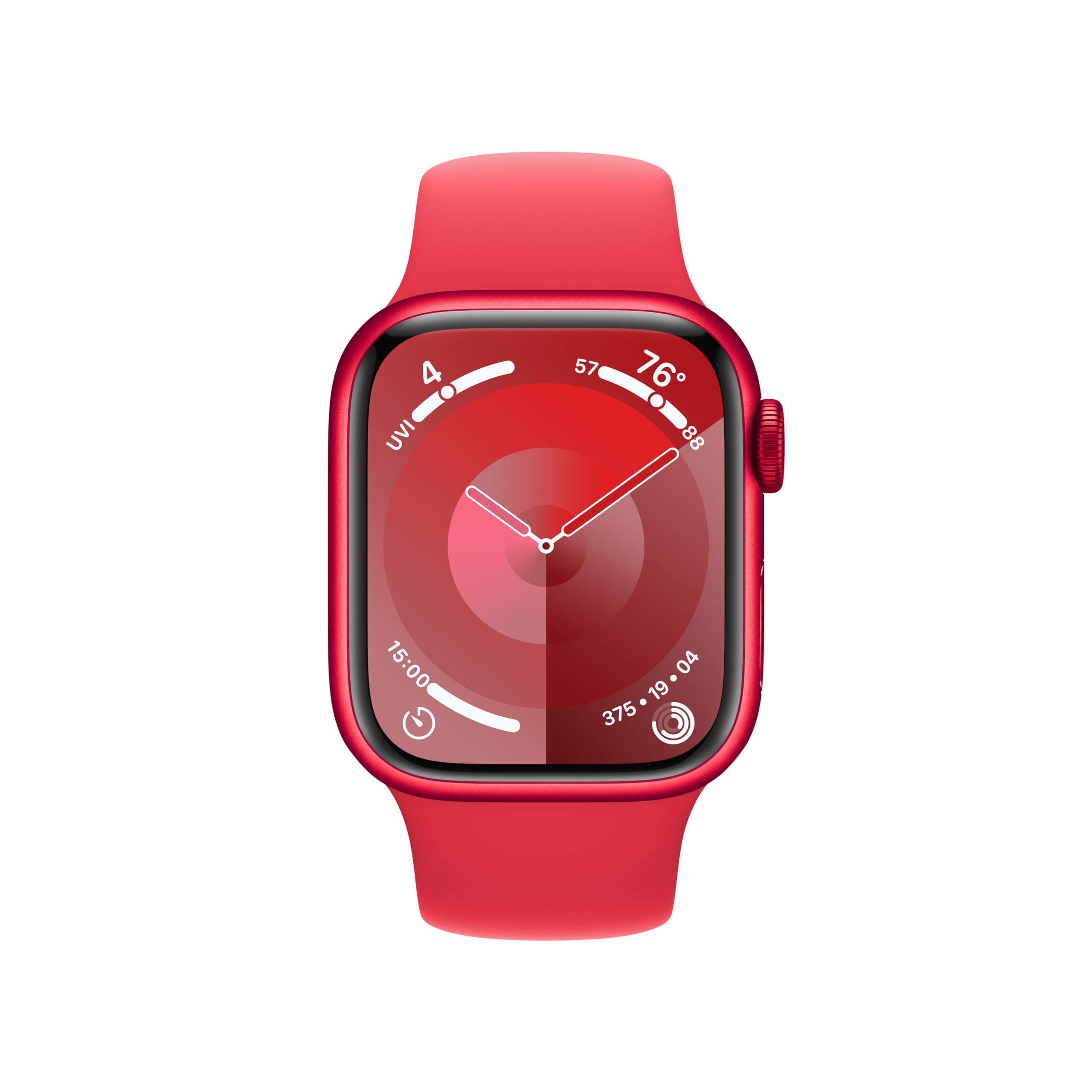 Apple Watch Series 9 [GPS 41mm] Smartwatch with (Product) RED Aluminum Case with (Product) RED Sport Band M/L. Fitness Tracker, Blood Oxygen & ECG Apps, Always On Retina Display