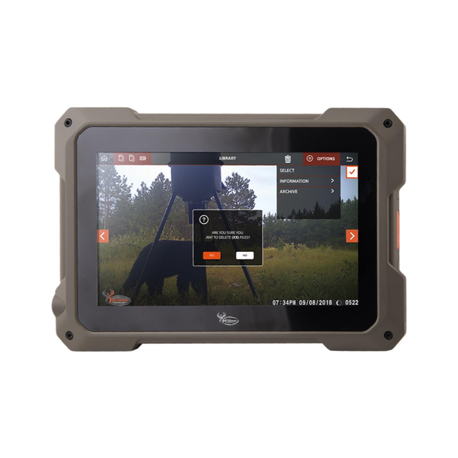 Wildgame Innovations Trail Pad Tablet Vu70 Dual Sd Card Viewer For Hunting & Wildlife Observation Durable Weather Resistant Memo