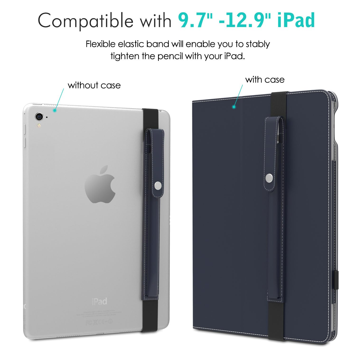 Moko Pencil Holder For Apple Pencil Pro, Apple Pencil 1St/2Nd Generation, Ipencil (Usb-C), Pu Leather Ipad Pencil Sleeve Pouch W