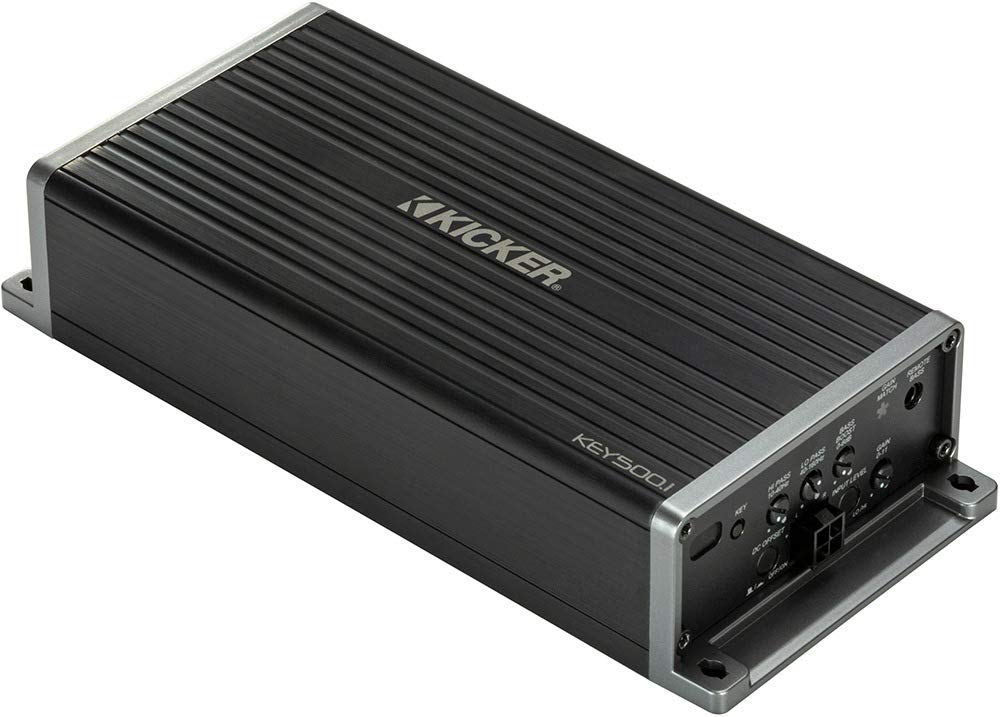Kicker Key5001 500W Mono Amplifier W/Bass Revealer Processor Smart Amp 47Key5001