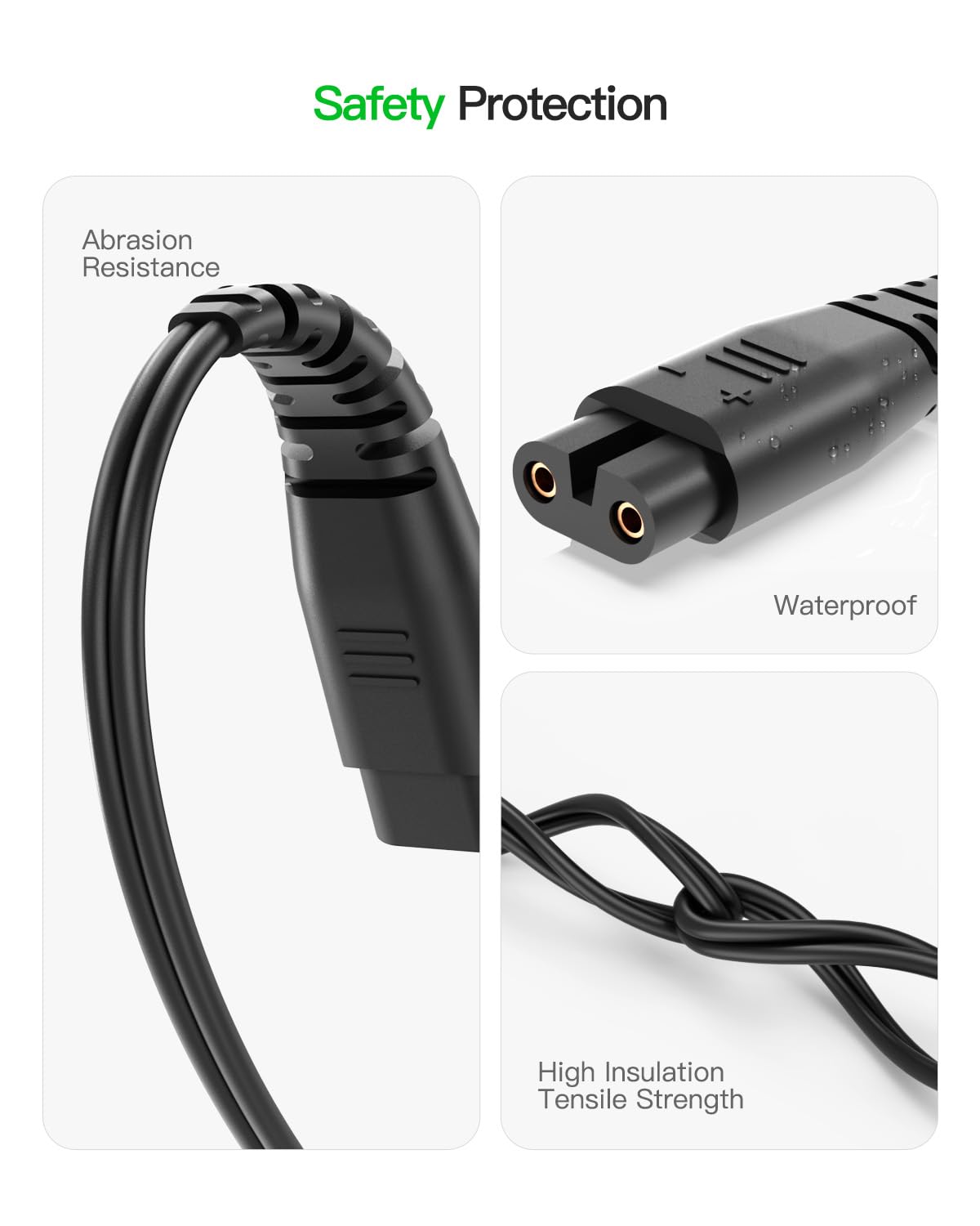 Superer USB Charger Cable for Hatteker Trimmers - Thumbnail 4