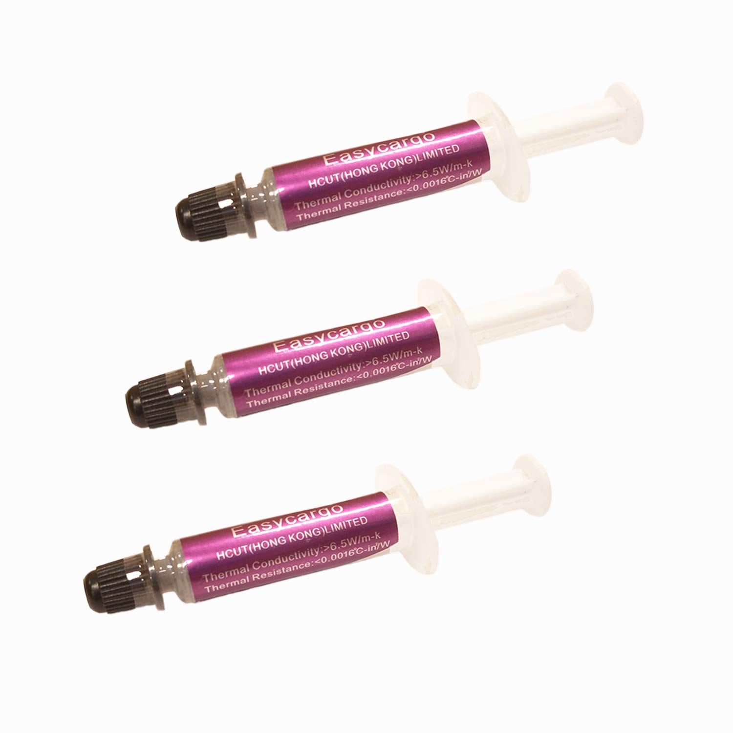 Easycargo 6.5 W/M K Thermal Paste Kit, High Performance Thermal Grease Compound For Cooler Heatsink Interface Computer Processor