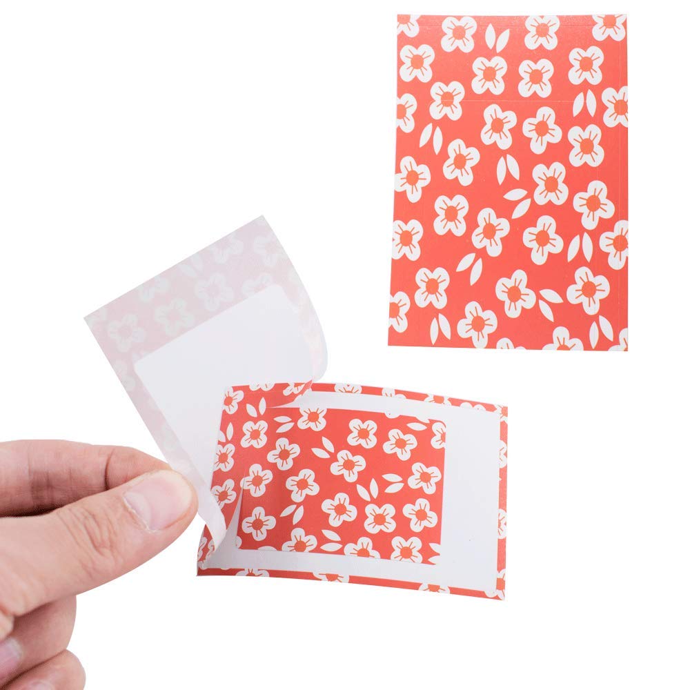 Dfyouhome 100 Sheets Photo Instant Films Sticker For Fujifilm Instax Mini 9/8/ 7S/ 70/26/ 50S/ 90 Camera, Fabric Pattern Paper B