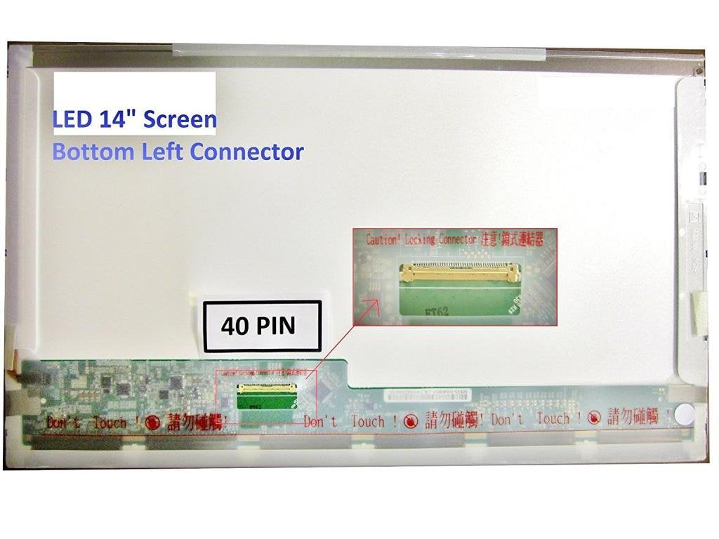 Innolux Bt140Gw01 V.4 & V.5 Replacement Laptop Lcd Screen 14.0 Wxga Hd Led Backlight (Or Compatible Model)