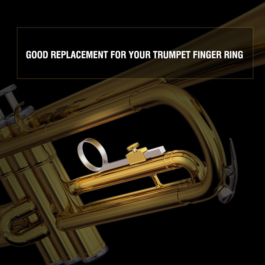 Trumpet Finger Ring, Metal Valve Slide Ring Accessory Replacement For Enhanced Trumpet Performance