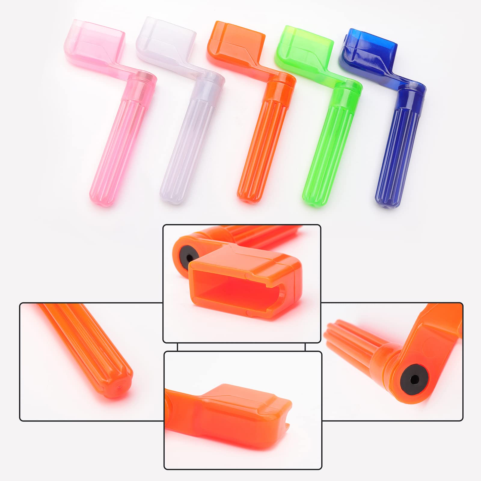 Acoustic Electric Guitar String Winder Multi Color Guitar Peg String Winder Pin Remover Pack Of 5