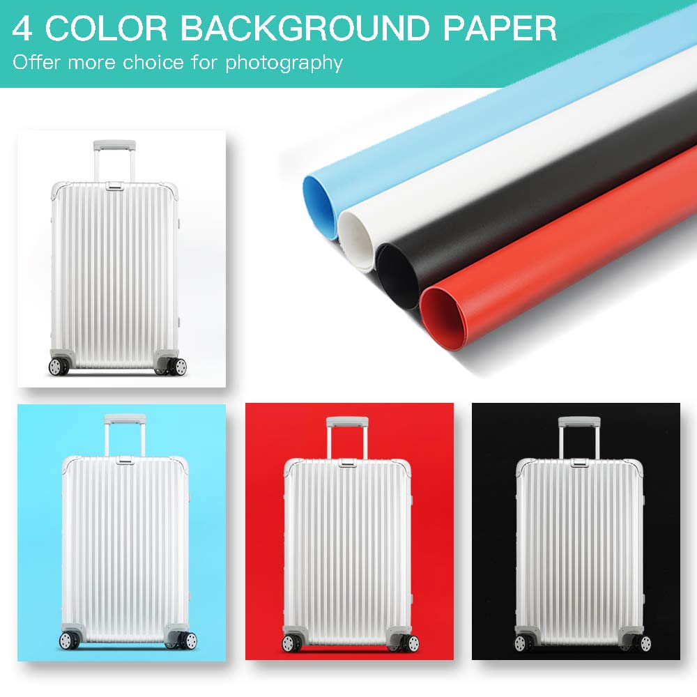 Travor Photo Studio Light Box 32X32Inch Professional Dimmable Photo Booth Shooting Tent Kit With 126 Led Lights, 4 Backdrops For