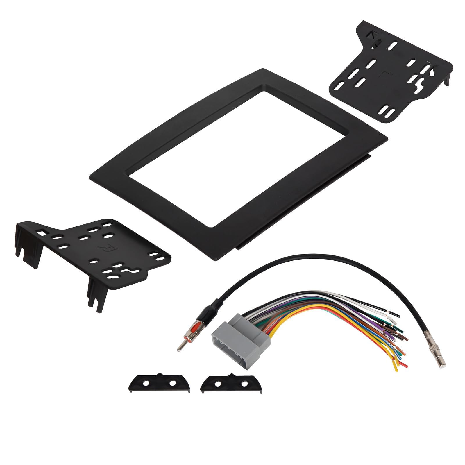 Kuafu Double Din Dash Kit Compatible With 2006 2010 Dodge Ram 1500 2500 3500 Chassis Cab Crew Cab Pickup Radio Dash Installation