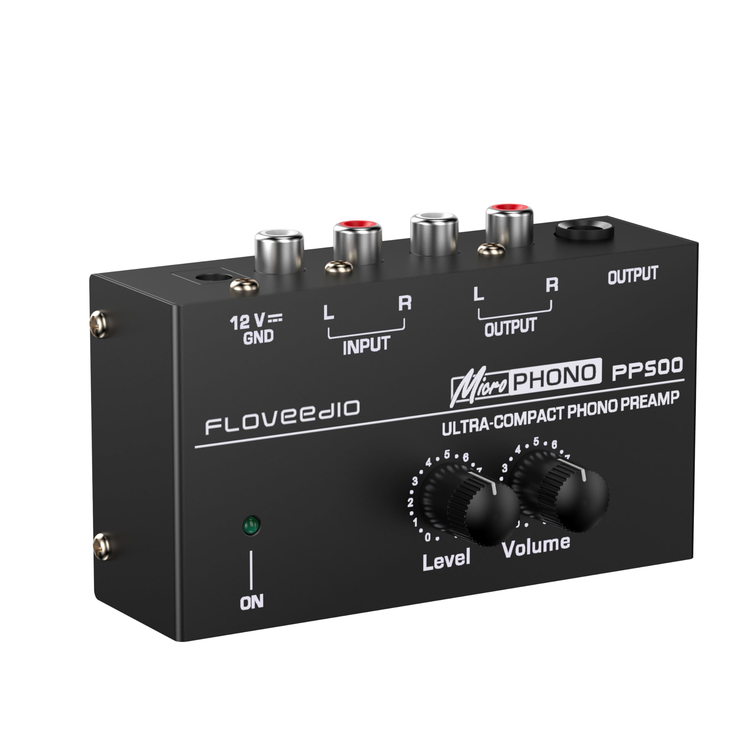 Floveedio Phono Preamp For Mm Turntable Mini Stereo Audio Hi Fi Phonograph/Record Player Preamplifier With Trs Headphone Jack An