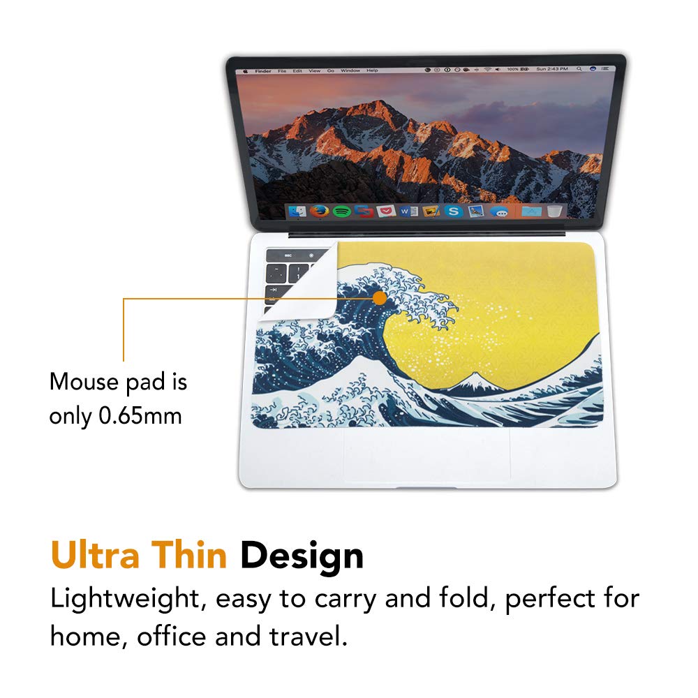 Senseagex Ekax 3 In 1 Mouse Pad, Multi Functional Microfiber Mouse Pad For Laptop, Portable & Washable Keyboard Mat, Monitor Pro