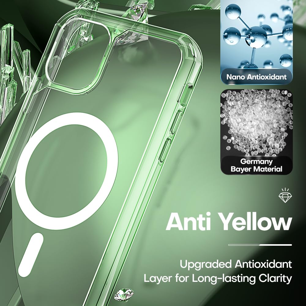 Tauri For Iphone 11 Phone Case Clear [Compatible With Magsafe], With 2X Hd Screen Protector, [Military Grade Drop Protection] Sh