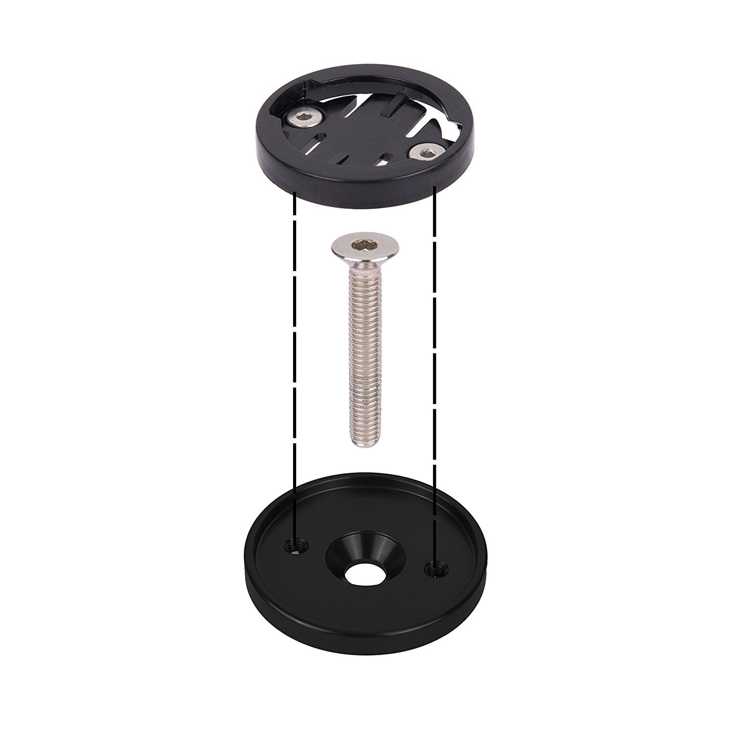 Thinvik Bicycle Stem Headset Top Cap Mount For Garmin Edge 1040 1030 840 830 540 530 130 Gps Bike Computer   Aluminum Alloy