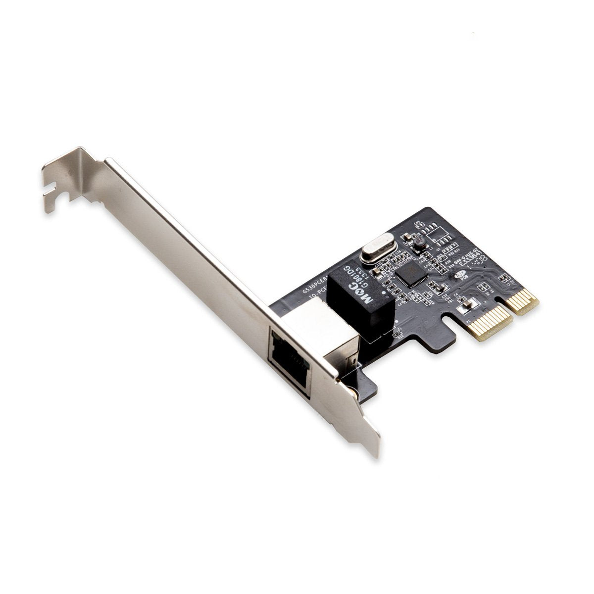 I/O Crest Single Gigabit Ethernet PCI Express 2.1 PCI-E x1 Network Interface Card (NIC) 10/100/1000 Mbps Realtek RTL8111F Chipse
