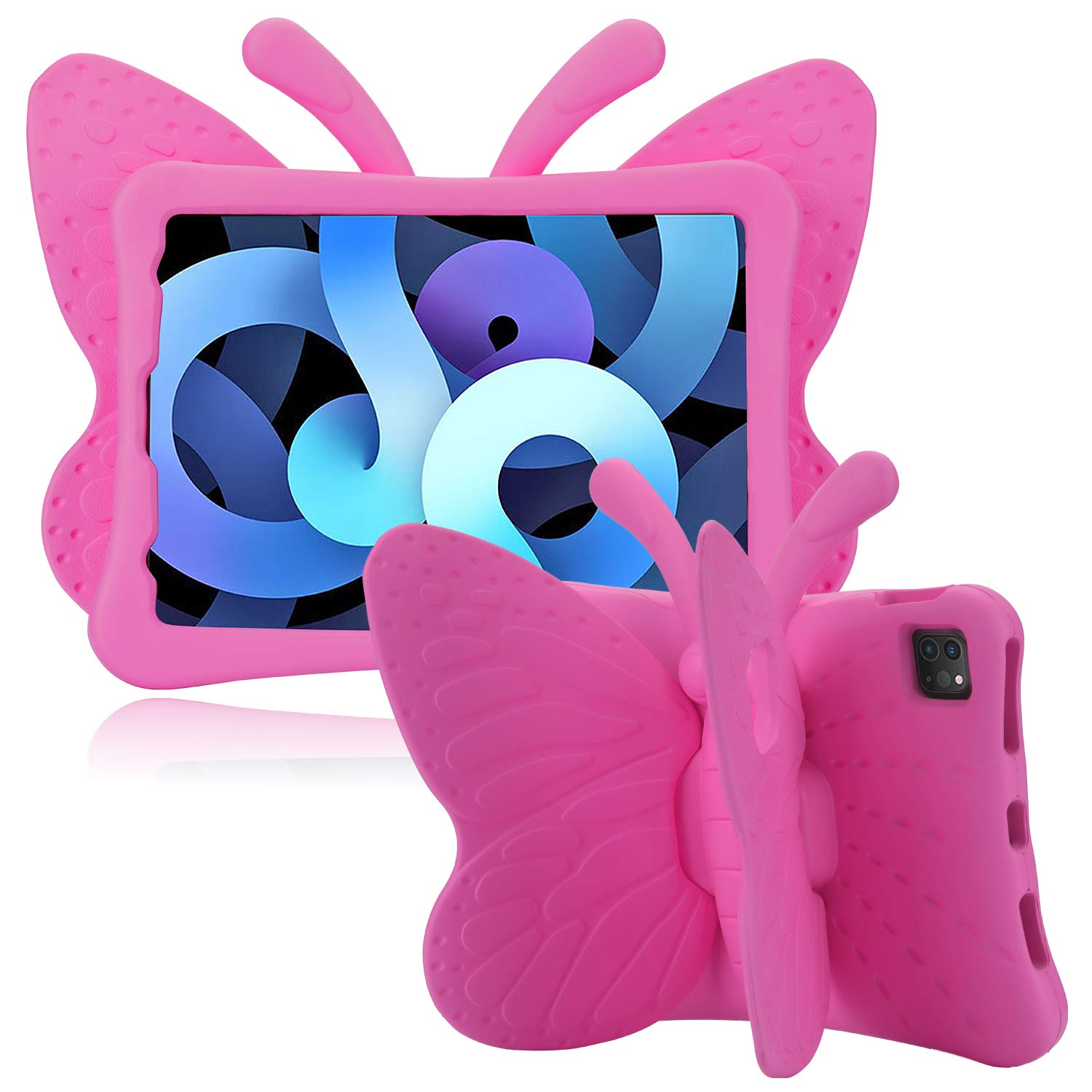 Simicoo iPad Air 4 5 10.9 case iPad Pro 11 2020 2018 Case For Kids 3D Cute Butterfly Case with stand Light EVA Shockproof Rugged
