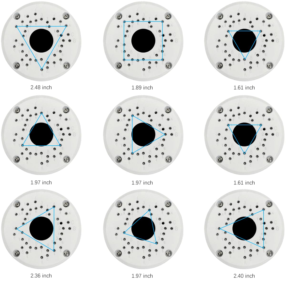 New Upgrade Security Camera Junction Box,Universal Ip Camera Mount,Security Camera Bracket Outdoor,Metal Aluminum Waterproof Security Camera Mount,Blink Camera Mount