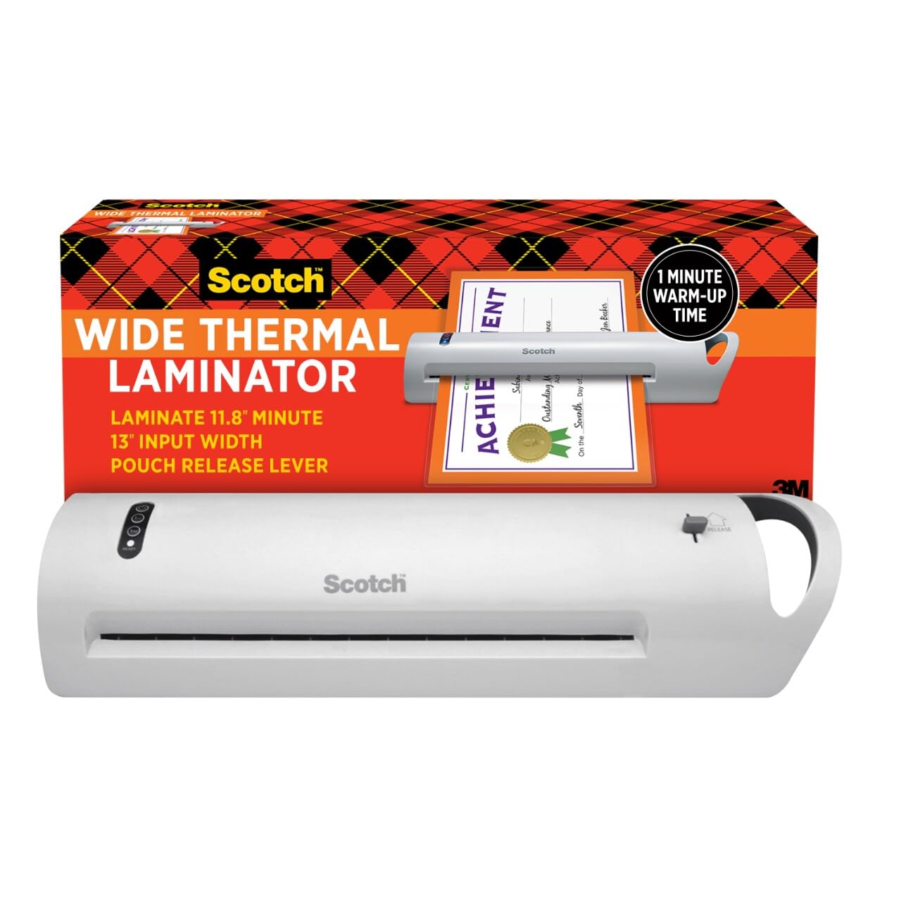 Scotch Thermal Laminator, Extra Wide 13 Inch Input, Ideal For Teachers, Small Offices, Or Home (Tl1302X)