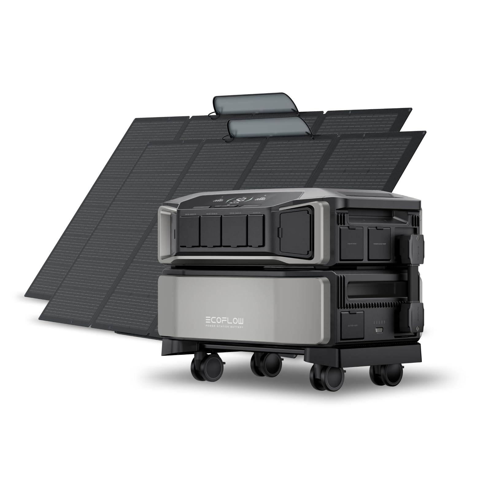 EF ECOFLOW Power Station 6144Wh DELTA Pro Ultra with 2x400W Portable Panel, 120/240V 7200W AC Output, Portable Generator for Hom