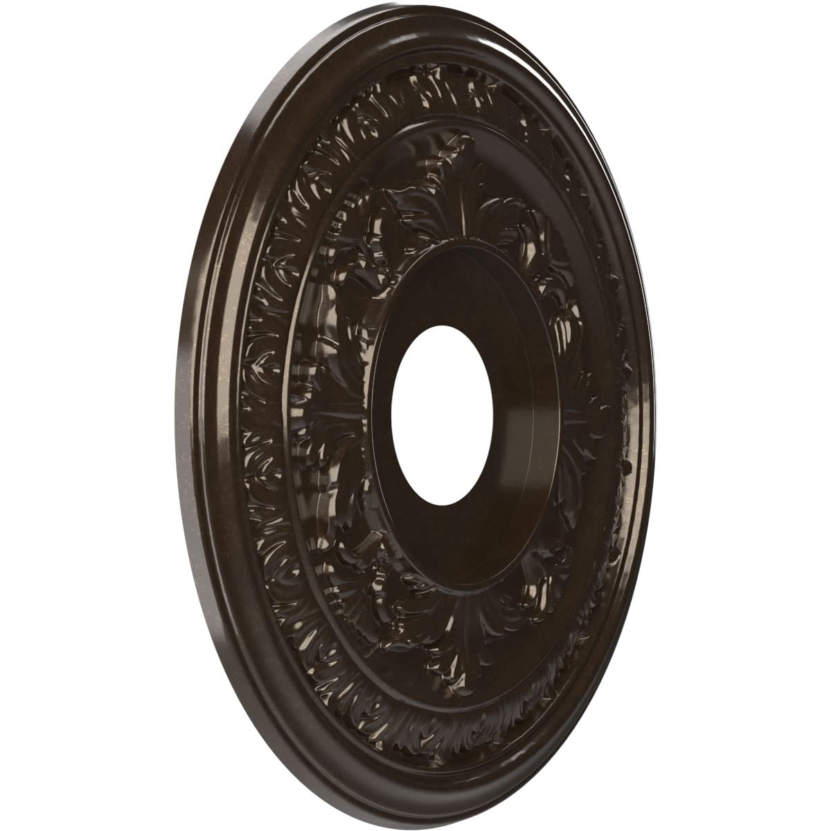 Ekena Millwork Cmp16Baeru Baltimore Thermoformed Pvc Ceiling Medallion (Fits Canopies Up To 6 1/2), 16Od X 3 1/2Id X 1P, Univers