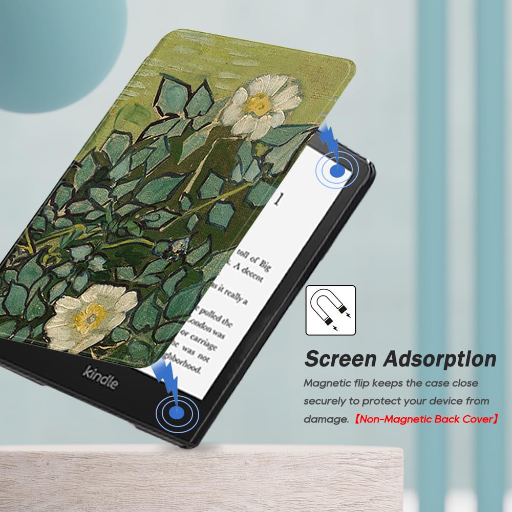 Scsvpn Case For Kindle Paperwhite (11Th Generation 2021) & Kindle Paperwhite Signature Edition 6.8'', Lightweight Slim Durable P