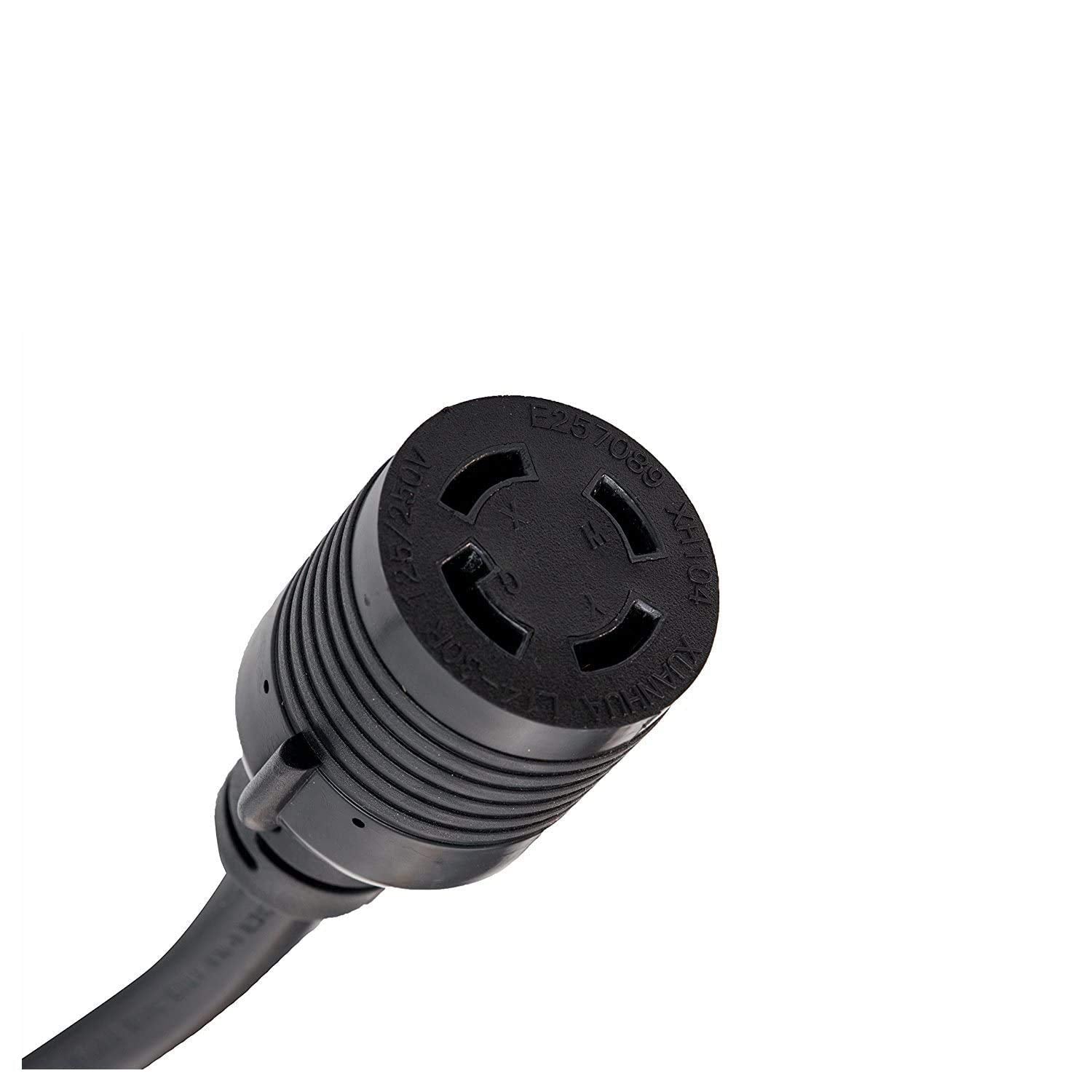 50Ft Generator Extension Cord 30 Amp 3 Prong (L5 30P / L5 30R)   10Awg3 125/250V Stw   Hook And Loop Strap Ul Approved By Lifesu