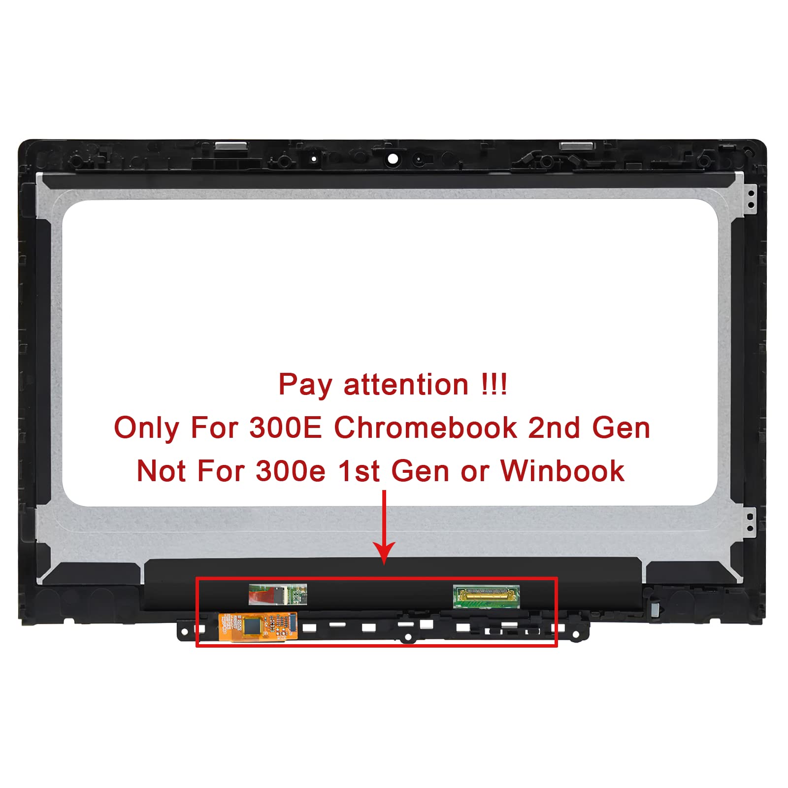 Original New Screen Replacement For Lenovo 300E Chromebook 2Nd Gen Ast Mtk Lcd Module Display Touch Screen Digitizer 5D10Y67266