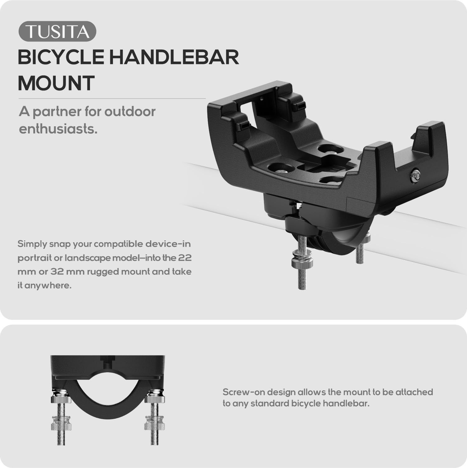 Tusita Bicycle Gps Mount Compatible With Garmin Montana 700 700I 750I   Handlebar