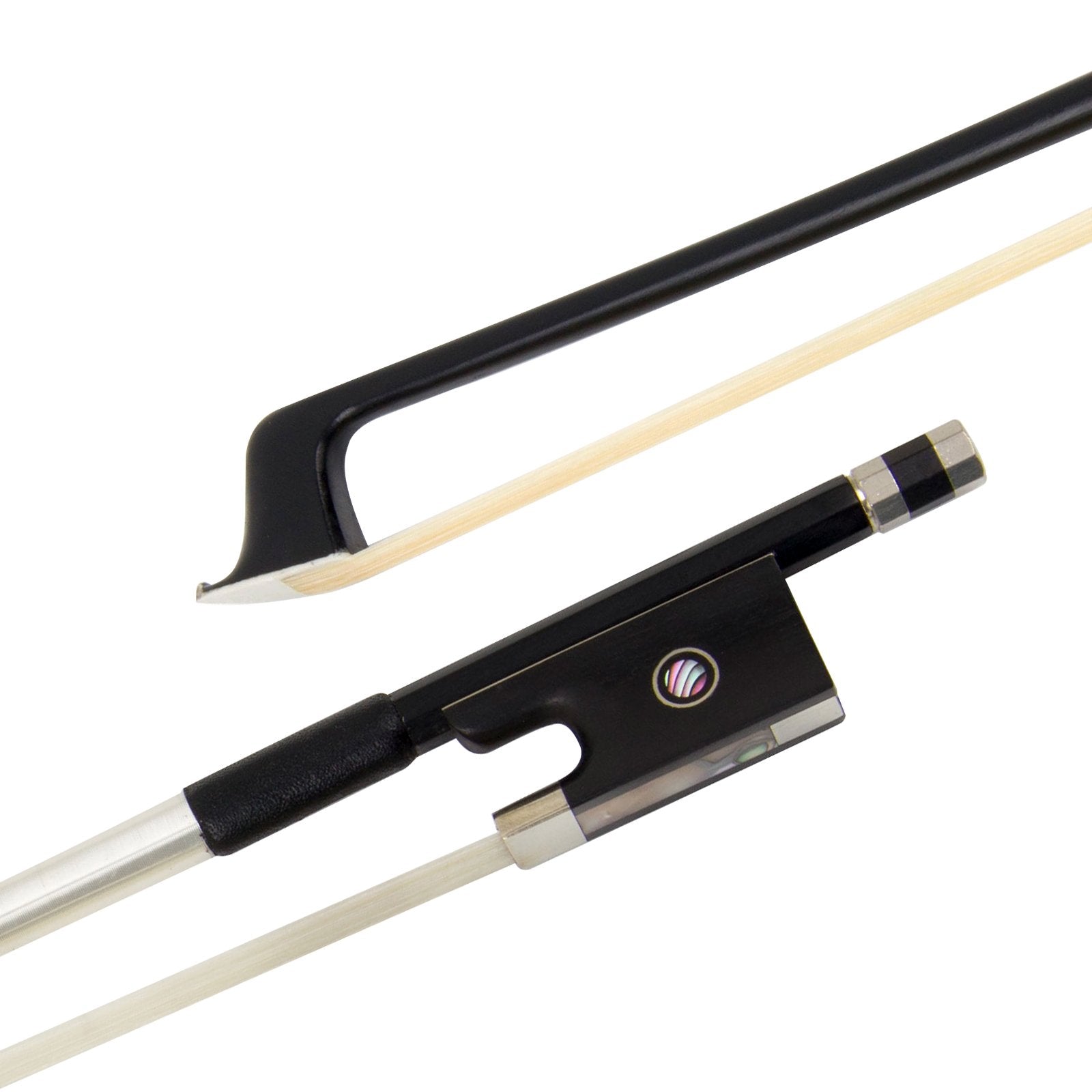 Kmise A8051 1 Set Carbon Fiber Violin Stunning Bow 1/4, Black