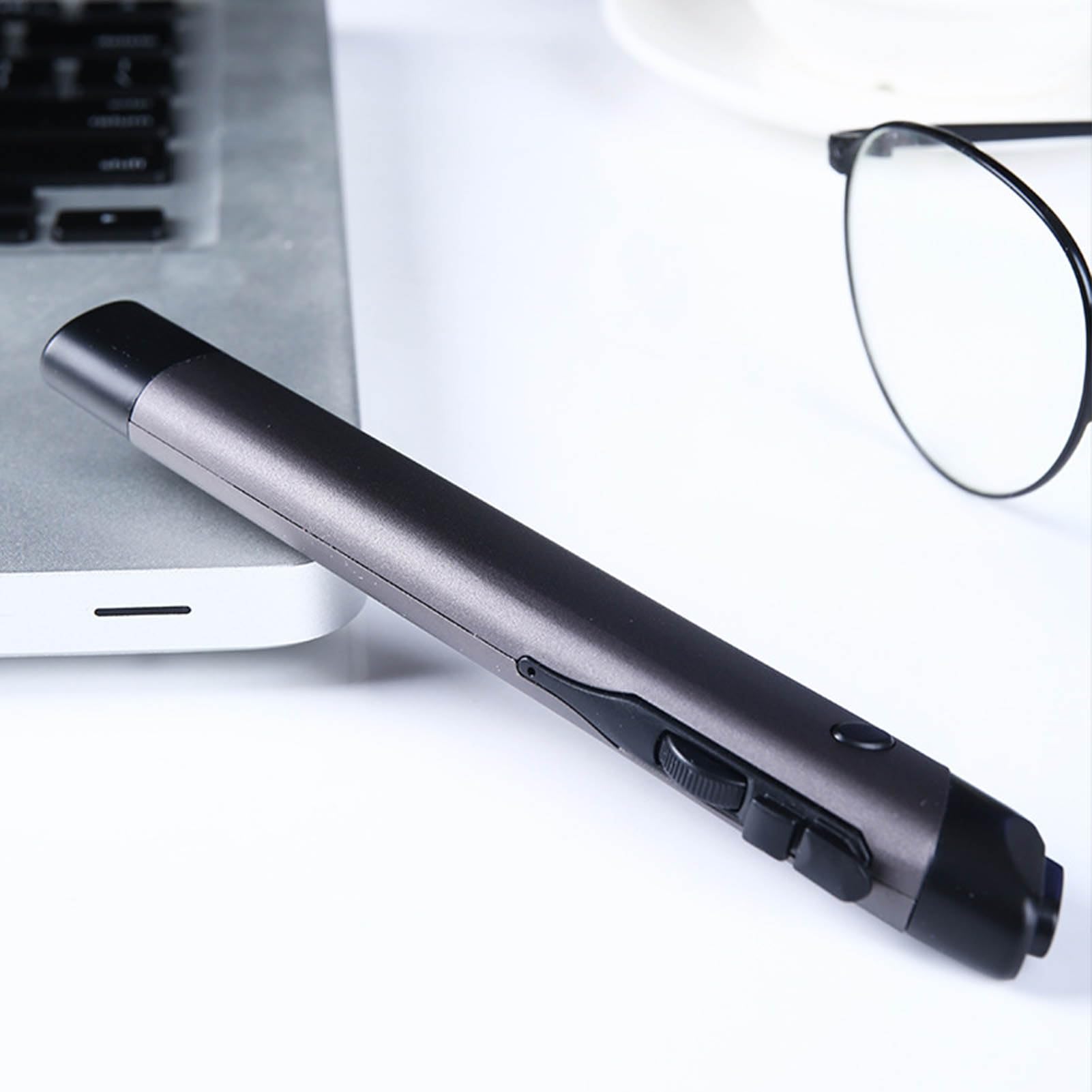 Bluetooth Optical Pen Mouse  2.4G 1200 DPI, 4 Buttons, Ergonomic Mini for Laptops/Pads