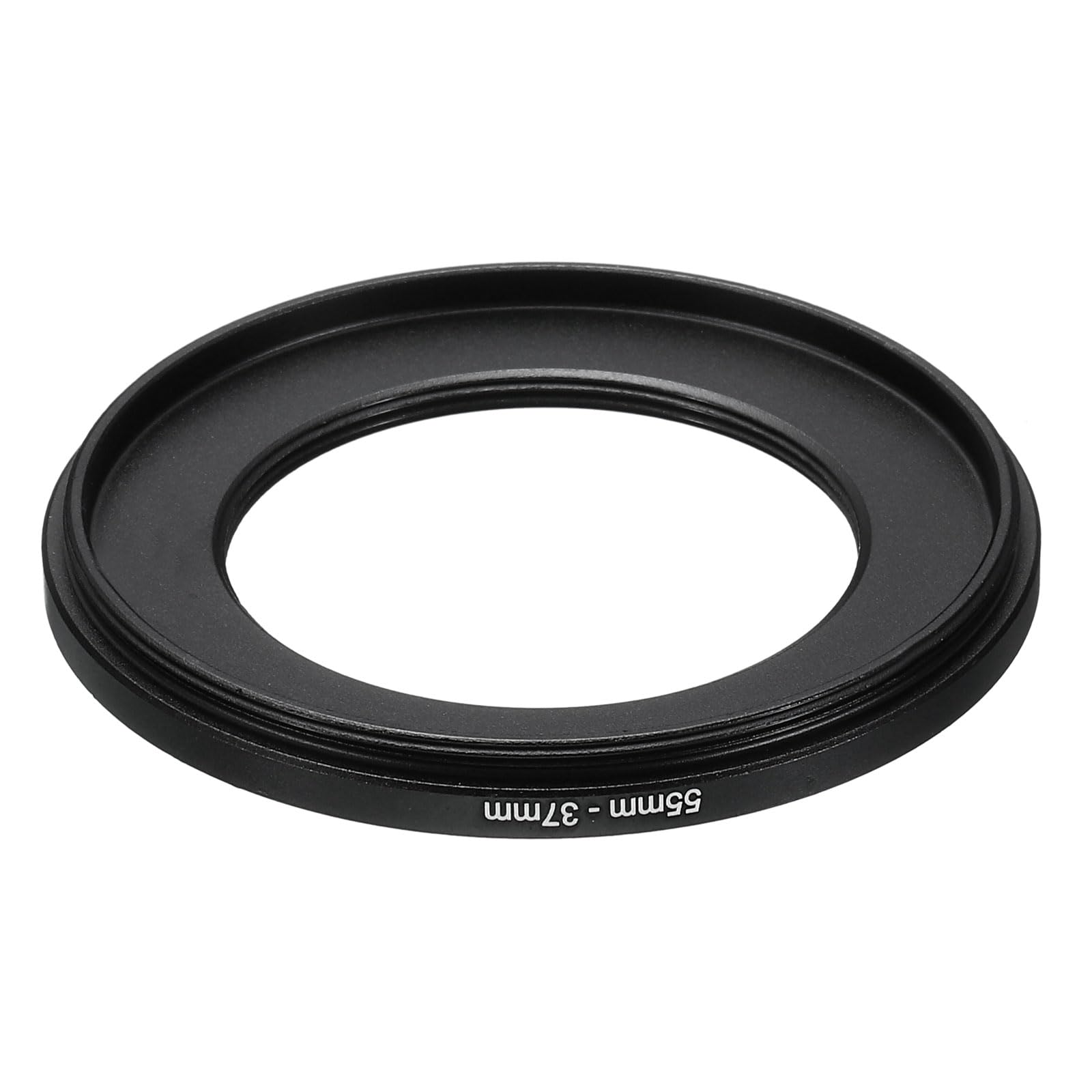 Patikil 55Mm 37Mm Metal Step Down Ring, Camera Lens Filter Adapter Ring Aluminum Filter Adapter Ring For Camera Lenses Hood, Bla